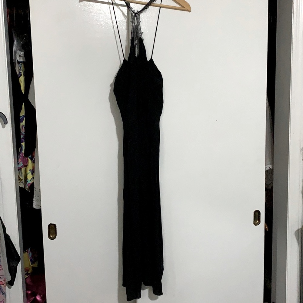 Black strappy cocktail dress